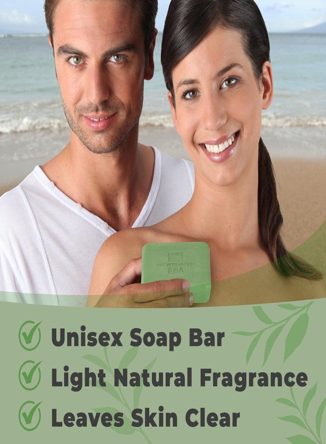 One With Nature Eucalyptus Soap 7oz 3-Pack – Rejuvenating and Exfoliating Soap Bar with Dead Sea Salt for Face & Body, for Men & Women - Image 4